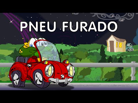 Sapo Brothers em: Pneu furado - Piada em desenho animado brasileiro dublado em português