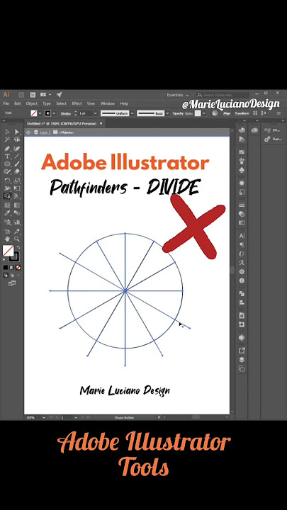 Pathfinder Divide Tool - Cut Perfect Circles in Adobe Illustrator Marie Luciano Design