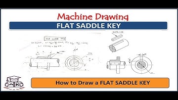 Machine Drawing/ Flat Saddle Key