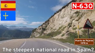 Spain: N-630 Pajares Pass into Asturias