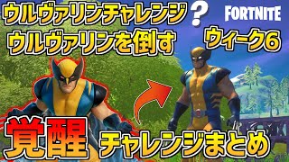 【フォートナイト】ついにウルヴァリンスキン解放!! 覚醒チャレンジまとめ ウィーク6