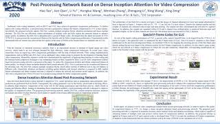 Famous Post-Processing Network Based on Dense Inception Attention for Video Compression Profile