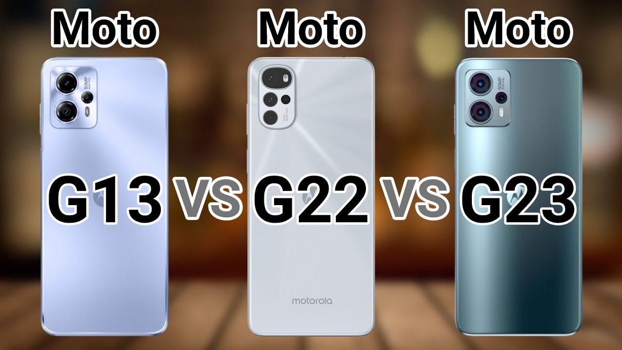 Motorola Moto G23 vs G22 vs G13 - YouTube