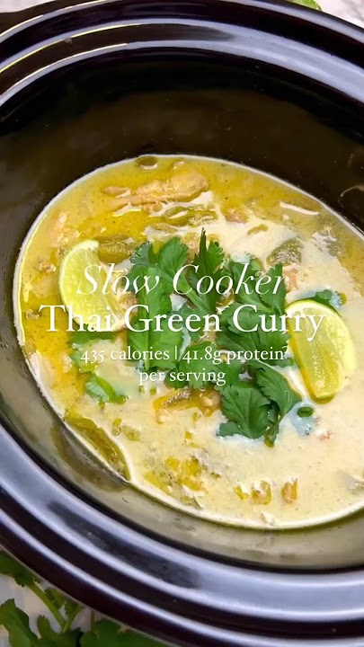 Slow Cooker Thai Green Curry 🍛😋 #shorts
