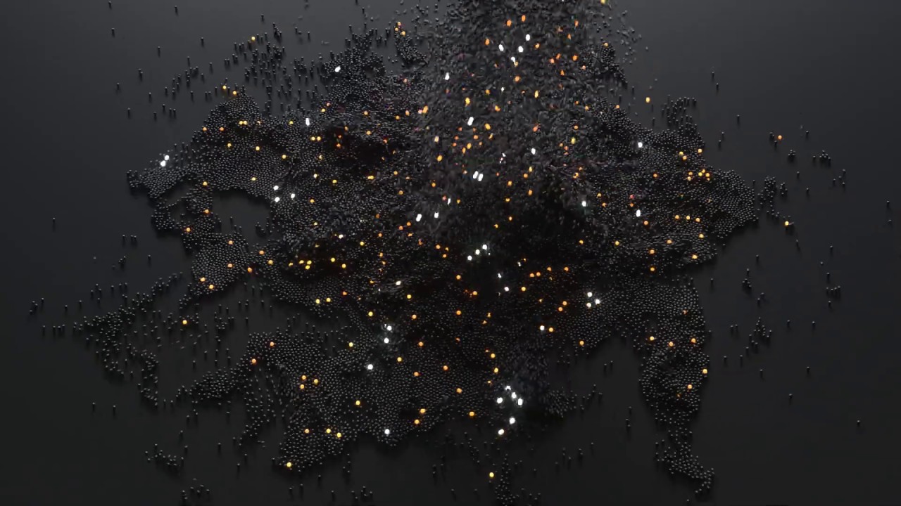 Abstract Science Fiction Dust - Houdini - Octane Render 1080p