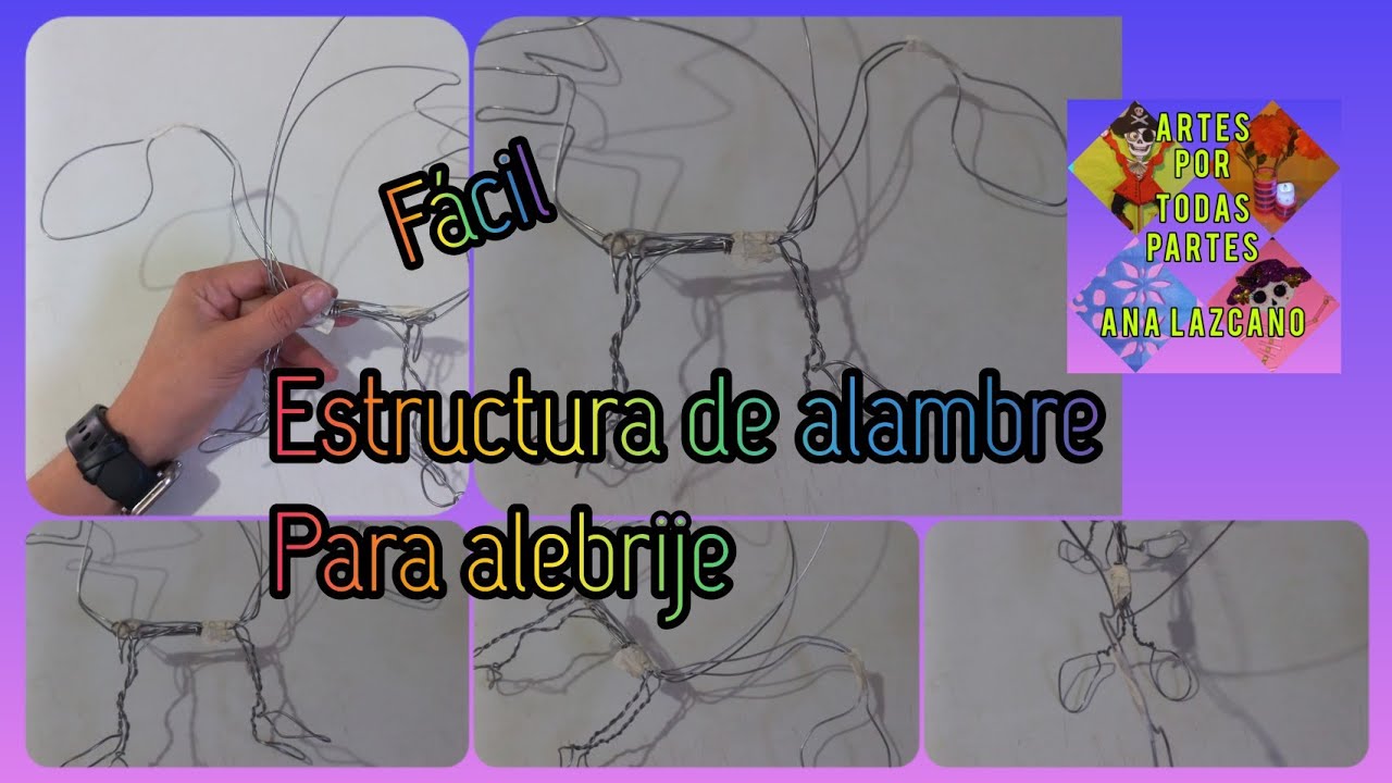 Estructura de alambre para alebrije completo, fácil. - YouTube
