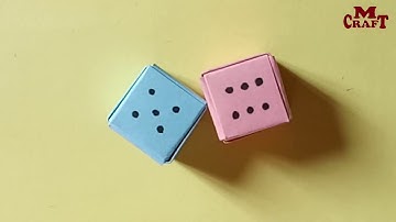 How to make Paper Dice.Step by step (very easy)
