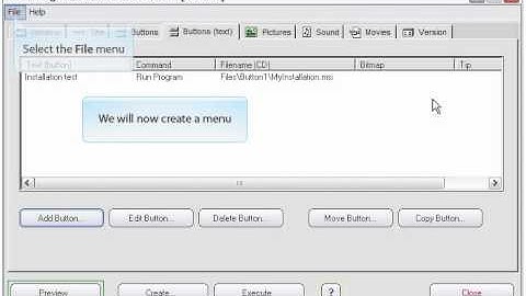 Learn SamLogic CD-Menu Creator - Add a button that starts an MSI installation