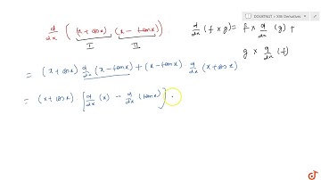 Differentiate the following with respect of  ltmath gt  ltmrow gt  ltmi gtx lt/mi gt ltmo gt: