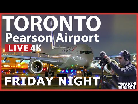 🔴LIVE Toronto Pearson Friday Night! Airport Plane Spotting | CYYZ / YYZ