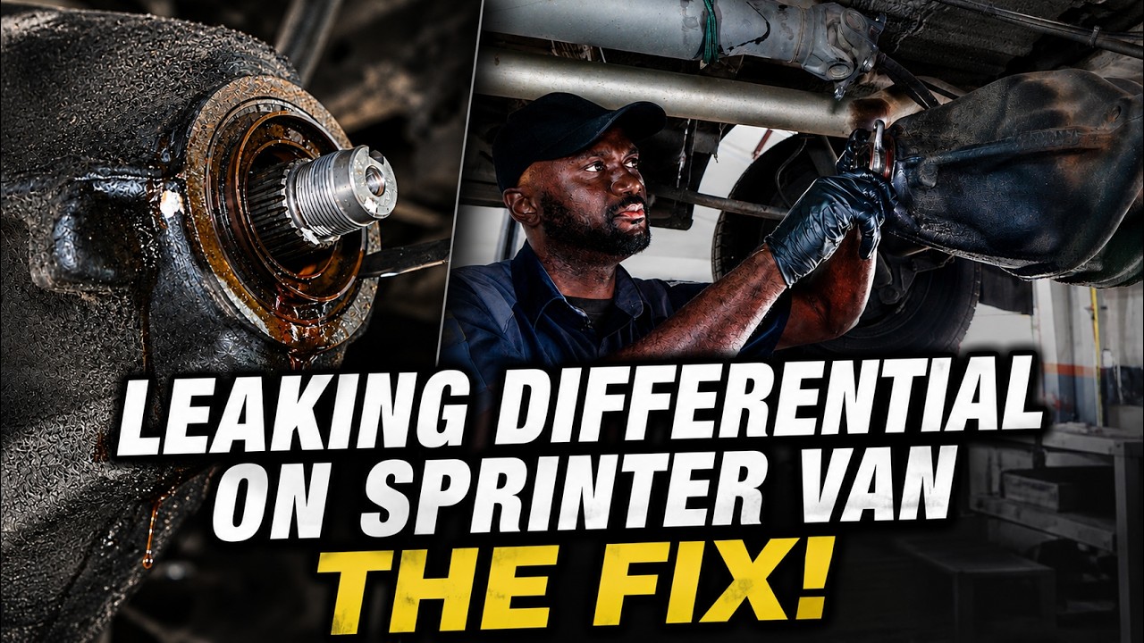 Huge Oil Leak Around Rear Differential On Mercedes Sprinter Van - What ...