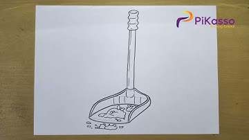 How to Draw a Dustpan Very Easy step by step