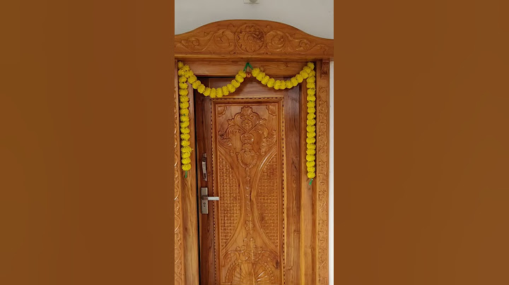 Main door teak wood design