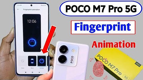 Poco M7 Pro 5g fingerprint animation setting | how to change fingerprint animation in poco m7 pro