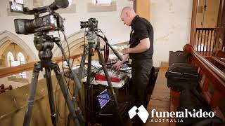Funeral video Australia behind the scenes -  Live Stream set up