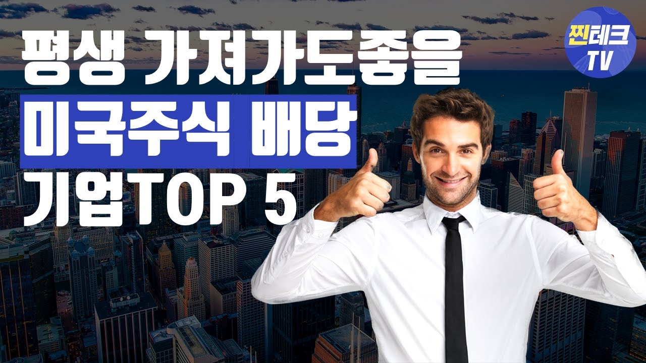 평생 가져가도 좋을 미국 배당기업 TOP5!! | 찐테크TV