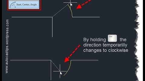 Autocad tutorials 2017 - Arc command part-4