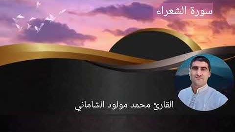 القارئ محمد مولود الشاماني سورة الشعراء ٢