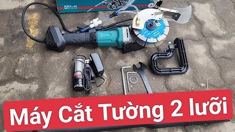Máy Cắt  Tường Điện Nước 2 Lưỡi _Chạy Động Cơ Không Chổi Than_Máy Cắt tường #maycattuong #maycatboda