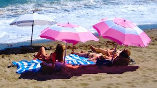 Marbella Spain Beach Promenade Walking Tour August 2023 - Playa Nueva Andalucia [4K]