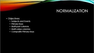 Normalization