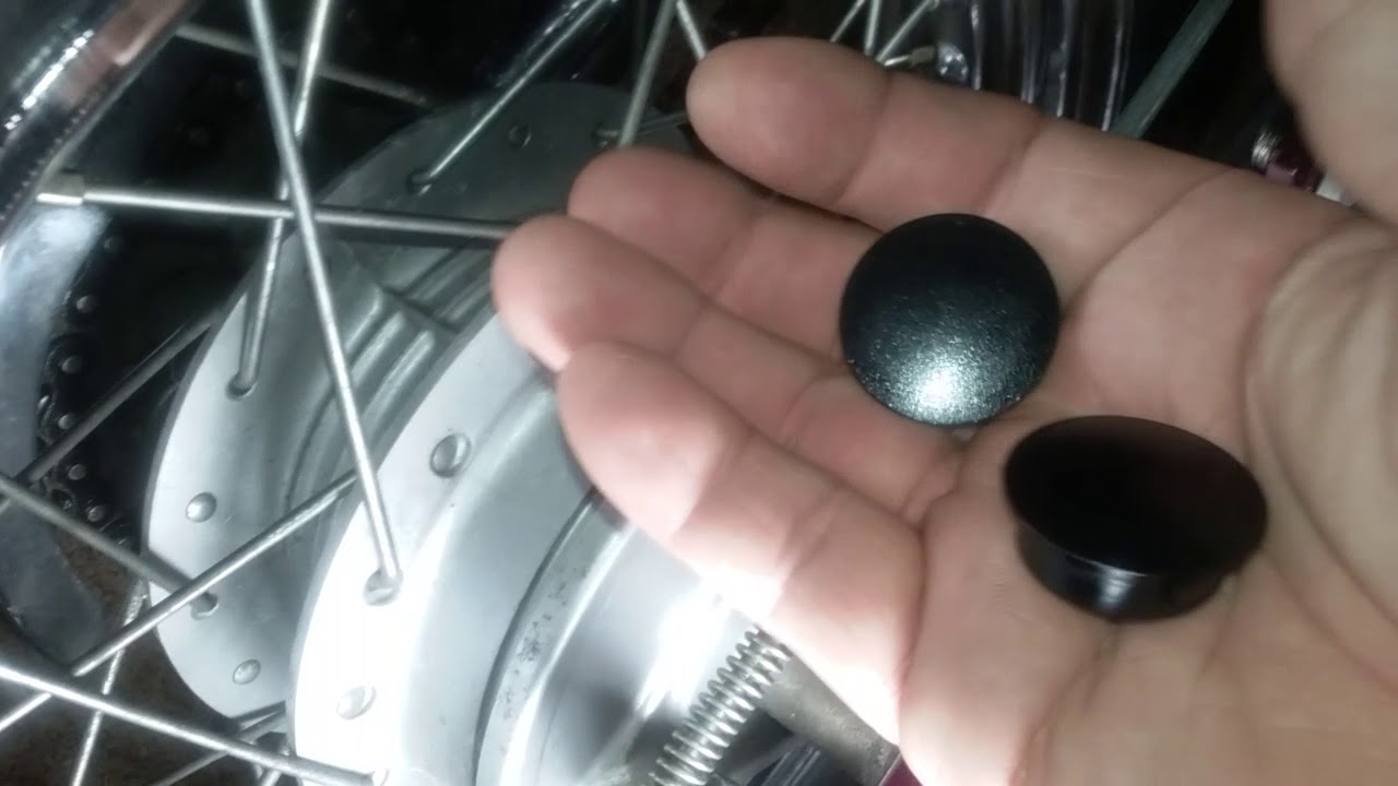Honda rebel rear brake site hole. - YouTube