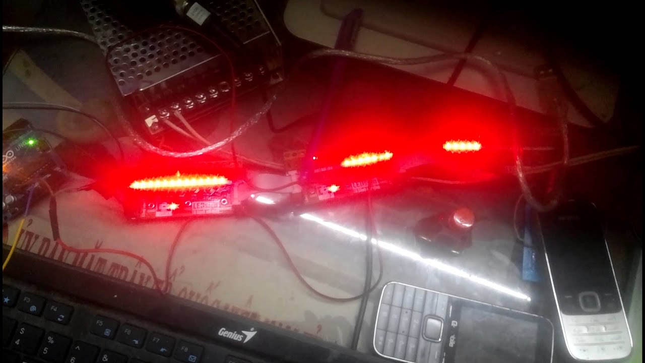 Equalizer-peak hold arduino - YouTube