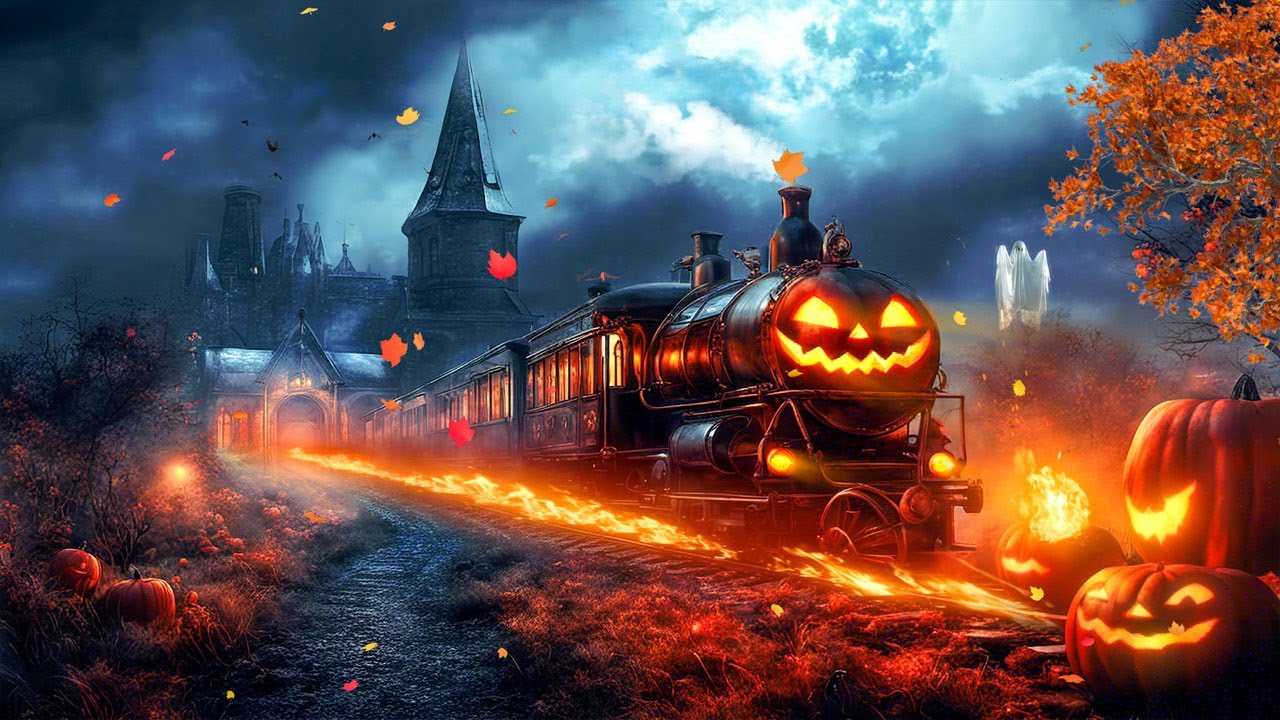 mysterious-halloween-train-ambience-with-spooky-halloween-music-on
