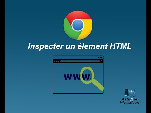 Inspecter un élément d'une page Web sur chrome via la TOUCHE "F12"