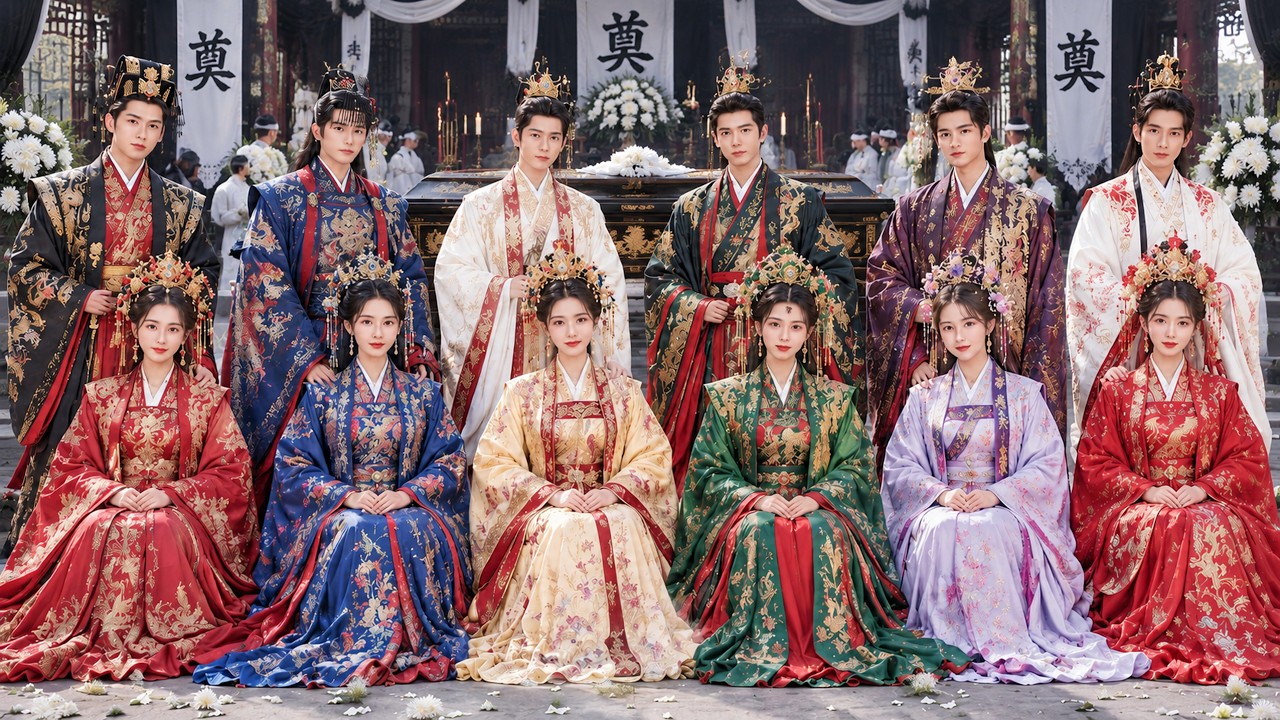 将軍は冤罪で死に、六人の娘は無頼漢と強制結婚させられるが、彼の汚名を晴らす。