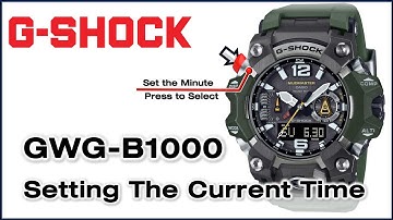 📣 GWG-B1000 G-Shock 5713 How to Set current Time - Easy & Simple steps✌