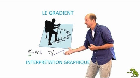 Le gradient : interprétation graphique