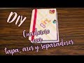 DIY: Cuaderno con aros, separadores y portada