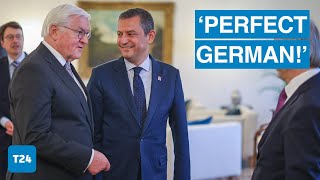 Almanya Cumhurbaşkanı Steinmeier’den CHP lideri Özel’in Almancasına İngilizce övgü! Resimi