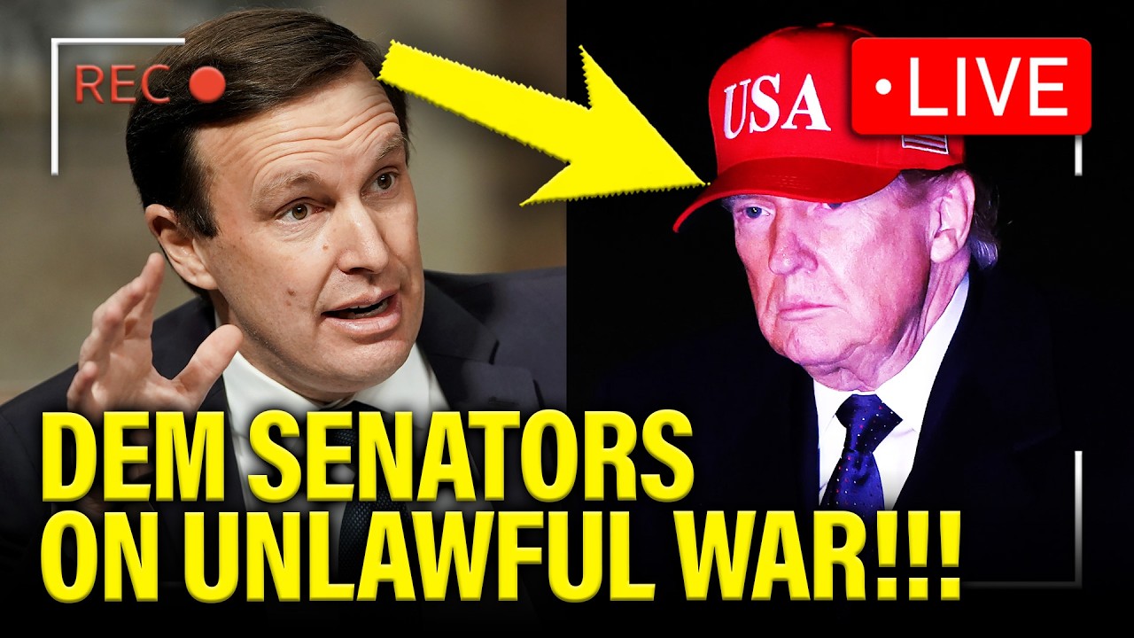 LIVE: DEM SENATORS ADDRESS UNLAWFUL WAR!!