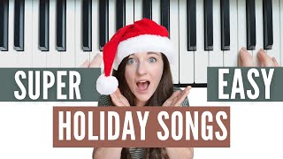 ANYONE can play these on the piano! 3 Easy Christmas Songs for beginners to learn on the piano