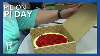 Utah math teachers surprised with pie on 'Pi Day'