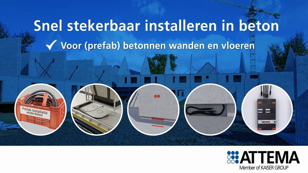 Snel stekerbaar installeren in beton