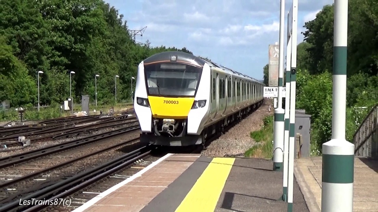 Thameslink Class 700 arriving at Three Bridges