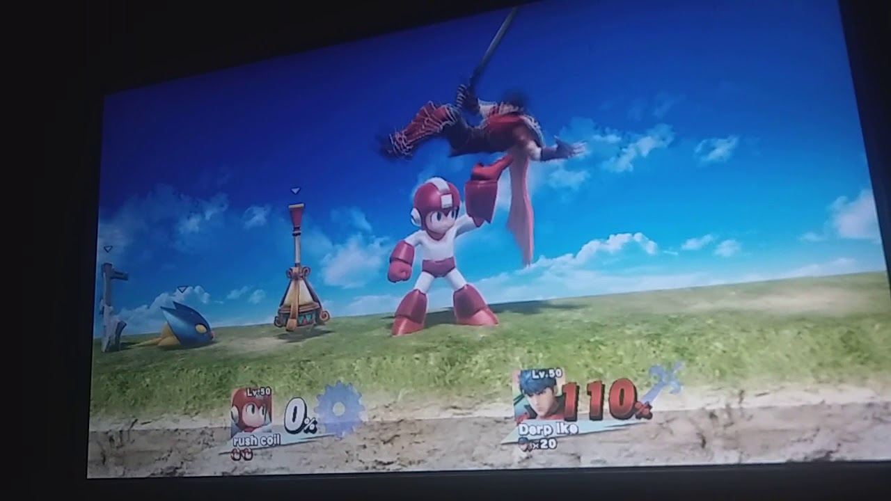 Amibo smash Derp Ike VS Rush Coil