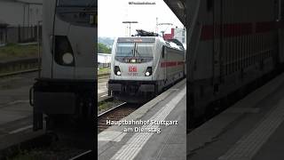 IC 2161 mit BR 147 567 IC2 nach Nürnberg Abfahrt Stuttgart Hauptbahnhof Gleis 16 #frankenbahn
