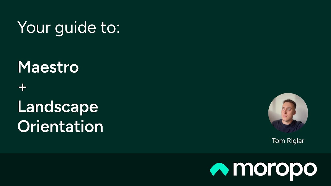 Guide: Maestro + Landscape Orientation