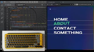 ASMR Programming - Navigation Menu with Javascript - No Talking