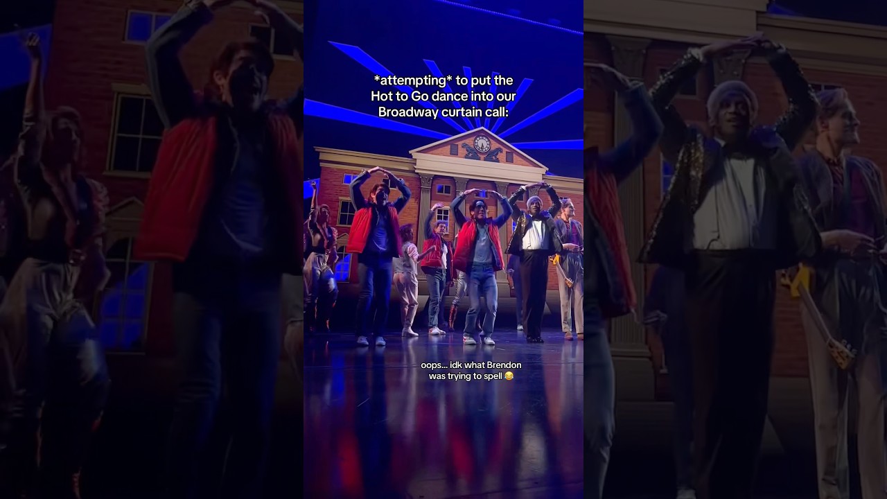 doing the Hot to Go dance in our Broadway curtain call 👯 