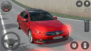 Modifiyeli Kırmızı Passat Sürüş Simülatör Oyunu - Pasat City Araba Oyunu - Android GamePlay screenshot 1