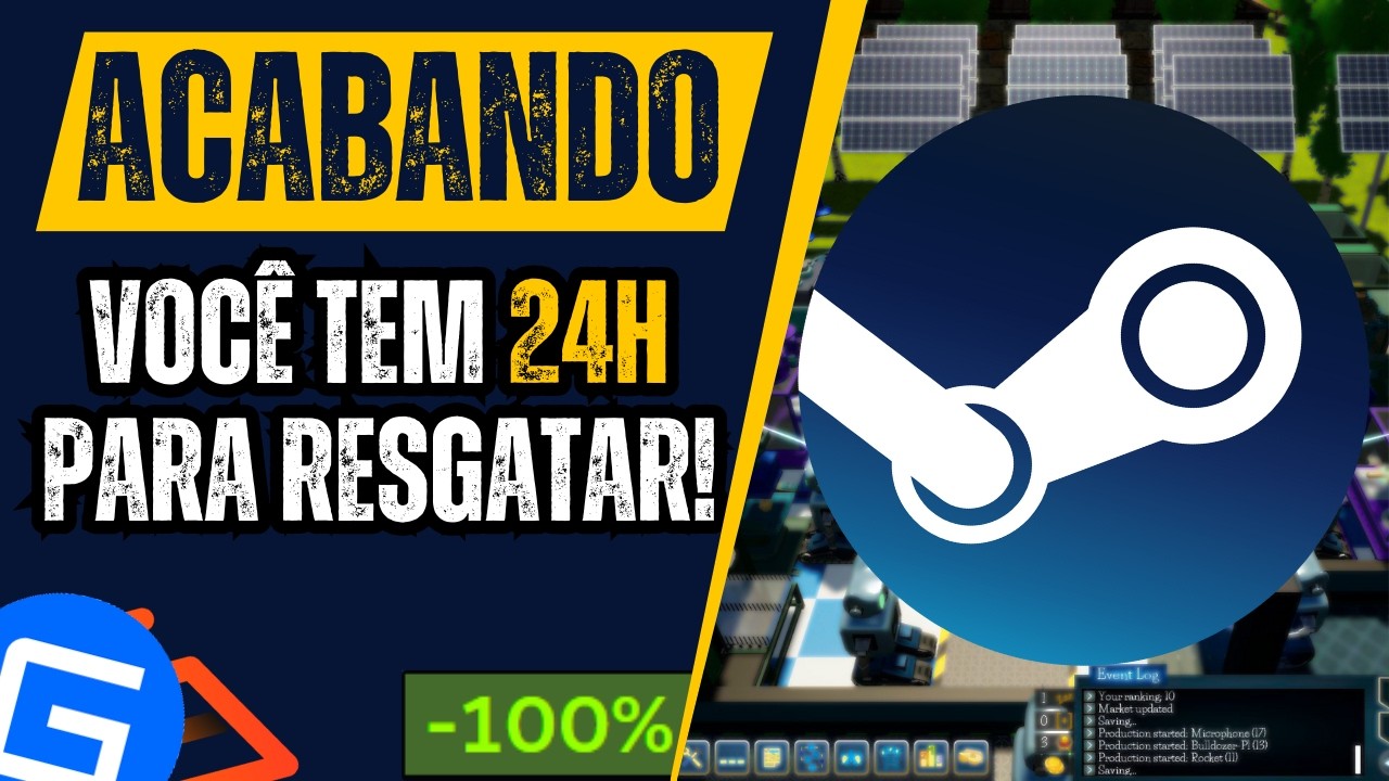 Você tem 24 HORAS PARA RESGATAR esse JOGO DE GRAÇA NA STEAM, PROMOÇÃO com JOGOS BARATOS e cupom!