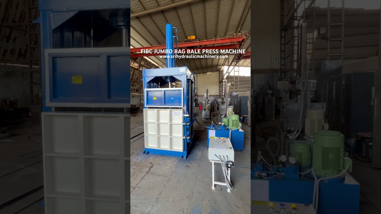 FIBC BALE PRESS MACHINE | FIBC JUMBO BAG BALE PRESS MACHINE