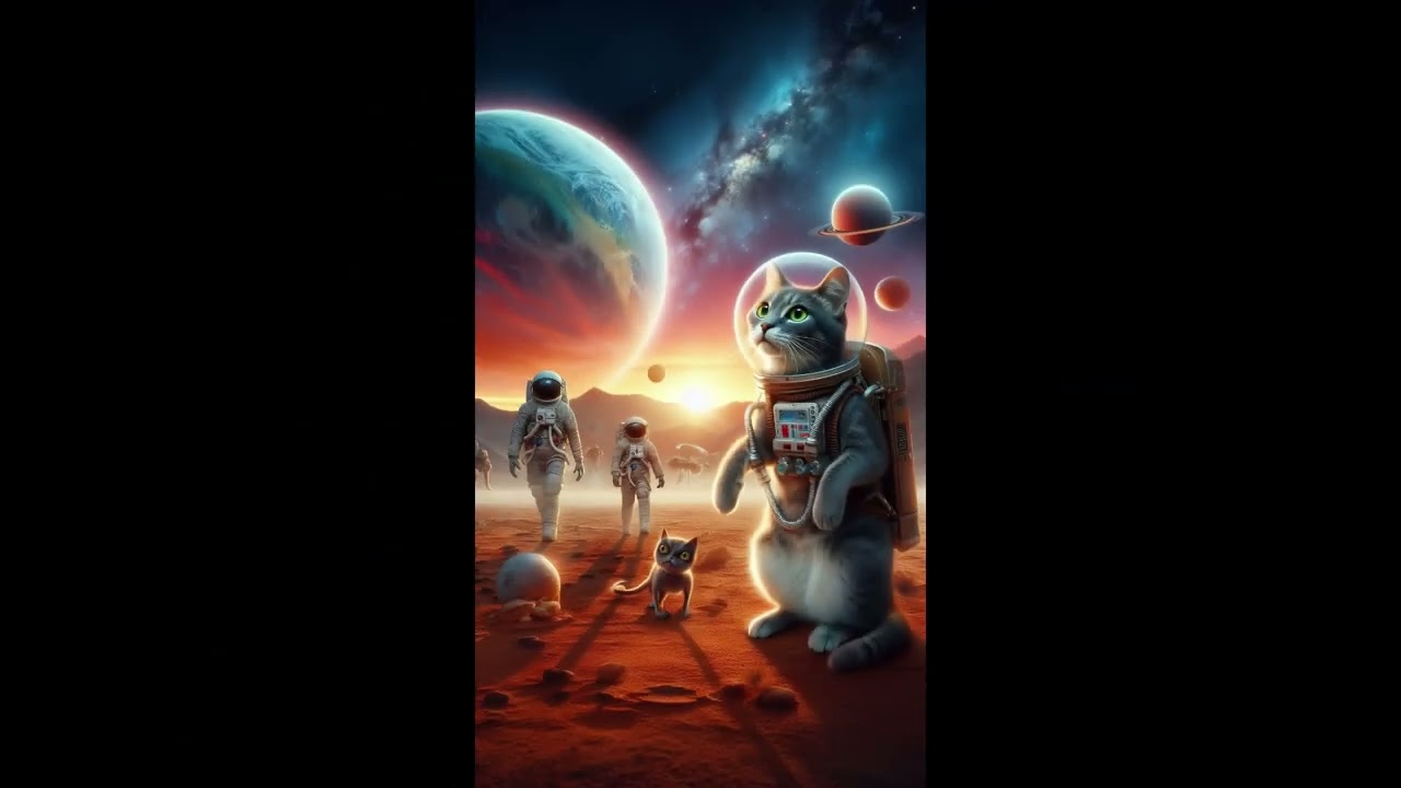 An Adventurous Cat who embarks on a Space Journey