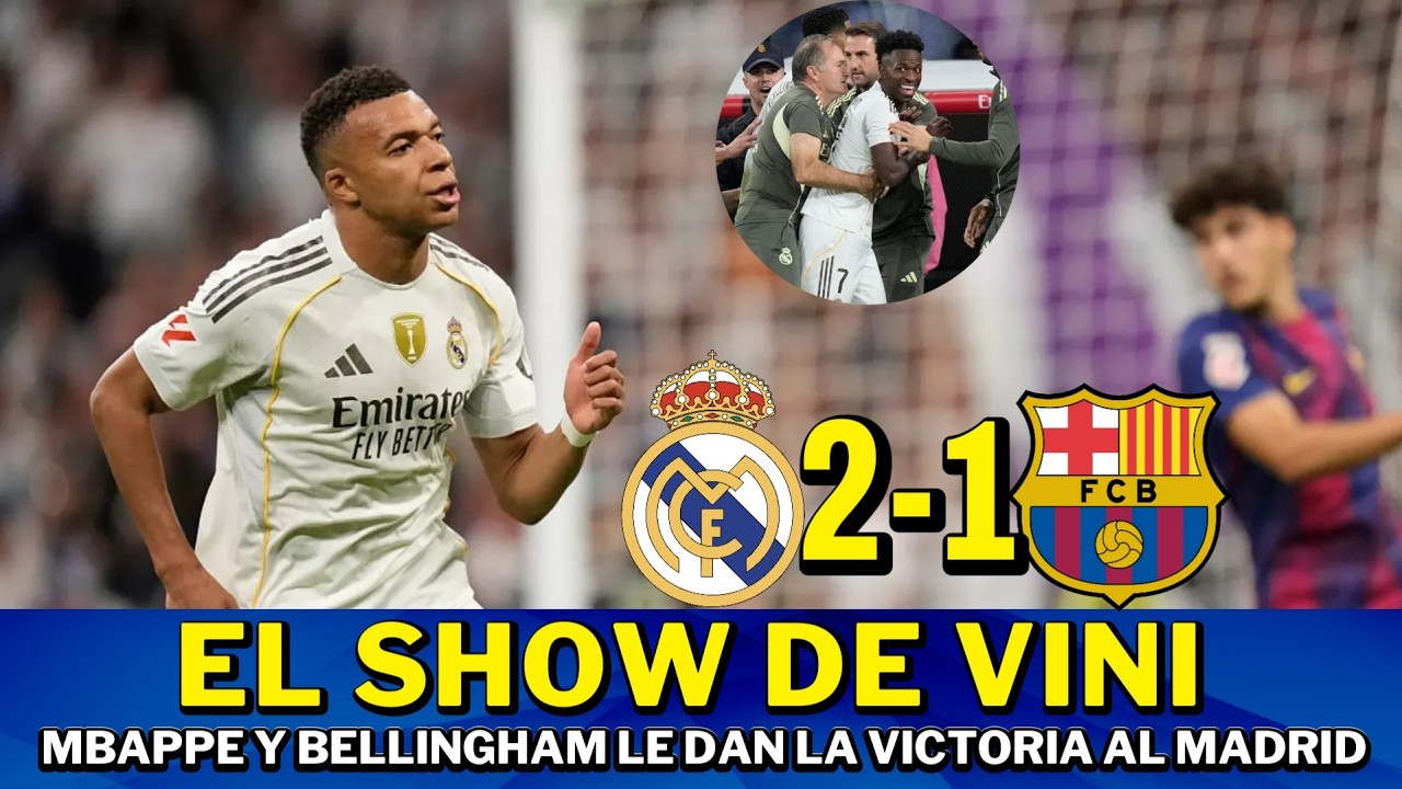 REAL MADRID FUE MEJOR Y GANA AL BARCELONA EL CLASICO 2-1, POLEMICAS EN ...