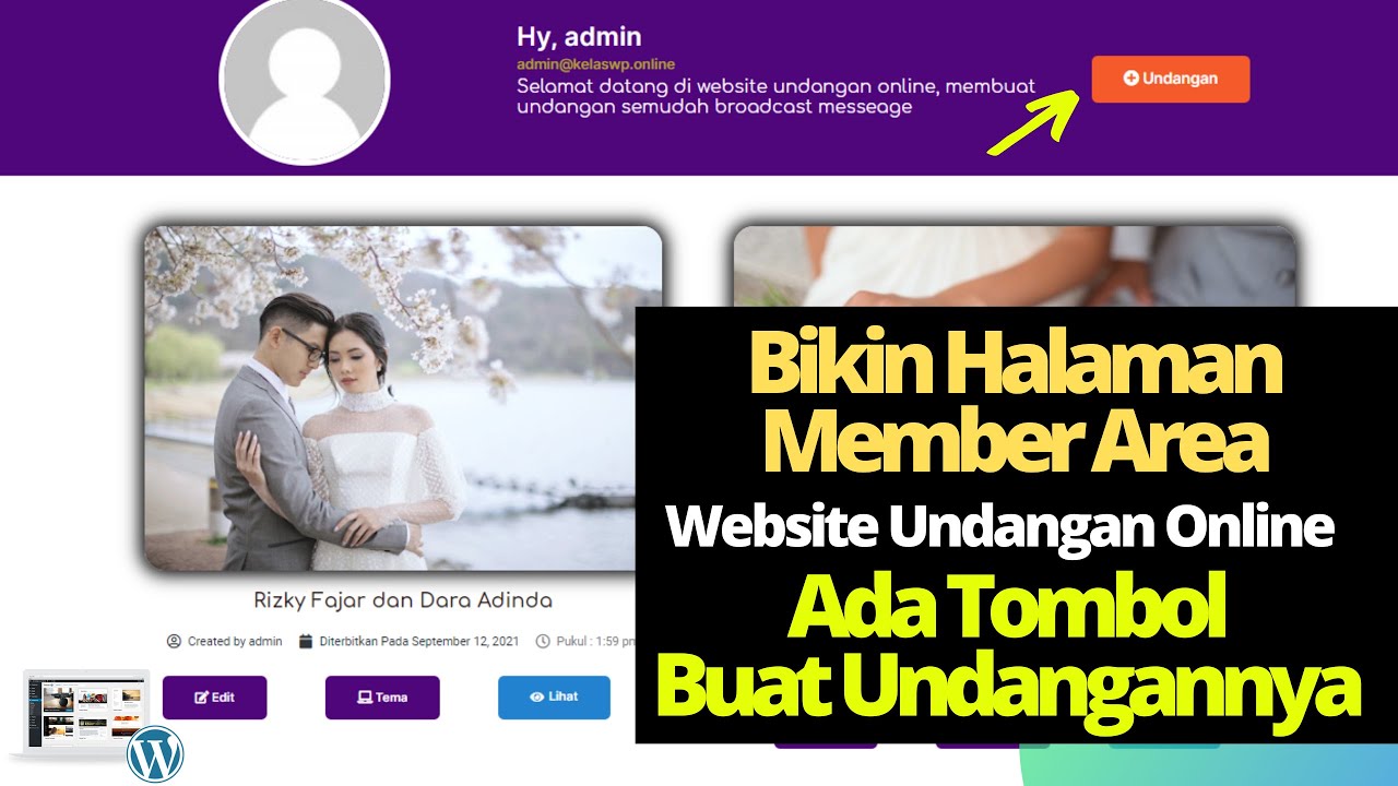 Cara Membuat Web Undangan Online Menggunakan Wordpress -Membuat Halaman